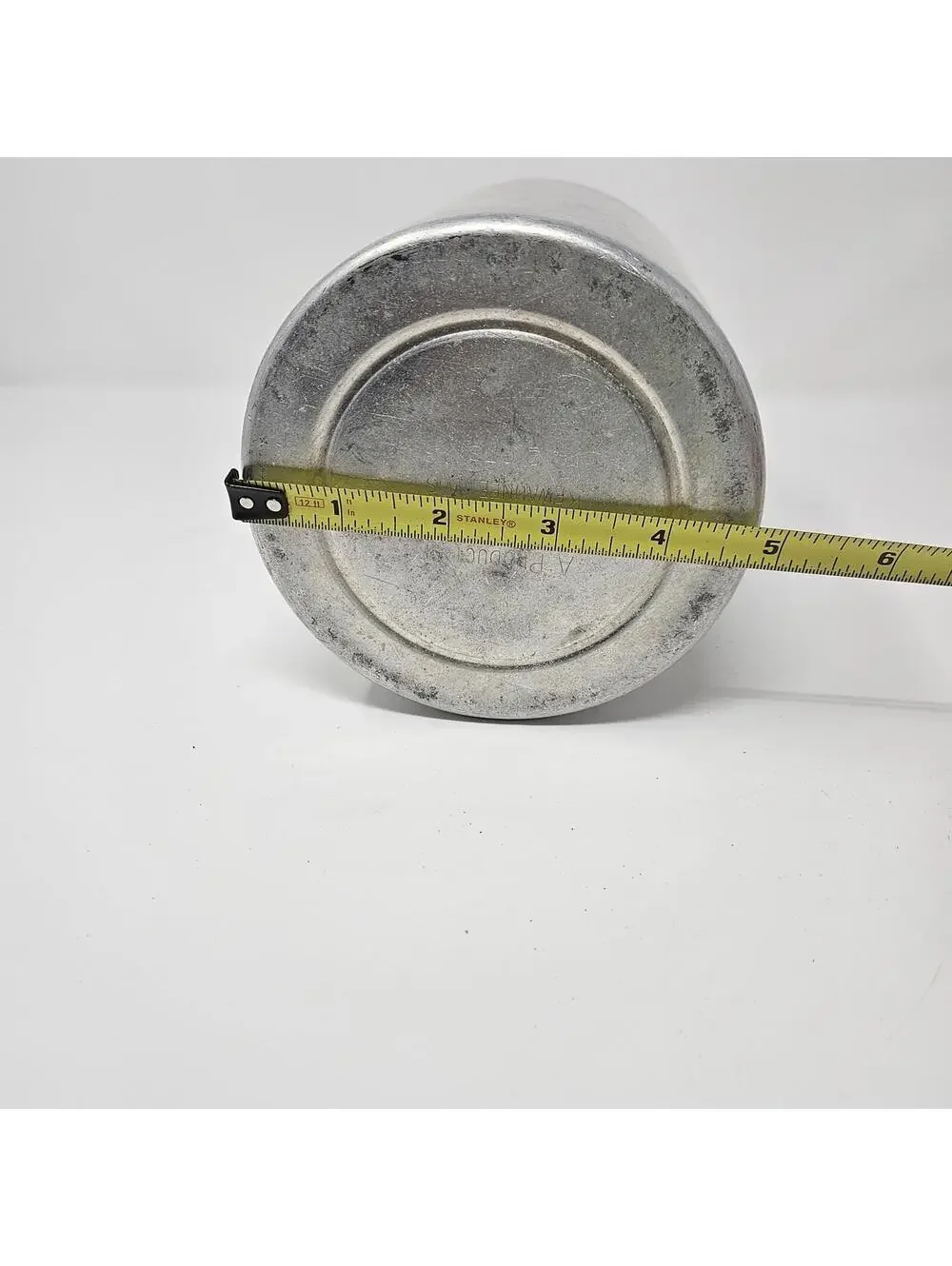 Vntg Leyse Aluminum Co. 2 Qt Kewaunee Wisc. Milk Cream Container W/ Lid & Handle